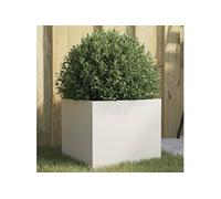 Jardinière blanc 32x30x29 cm acier841537