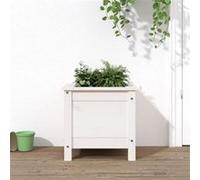 Jardinière Bac à Fleurs Pot de Plantes Patio Marron Bois de Pin Massif vidaXL