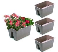 Jardinière - Botle - Moka - 27.2 Cm X 39.6 Cm - 8,5 L - Lot De 3 Multicolore