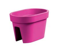 Botle Jardinière De Balcon Ovale Fuchsia 39,5 Cm Balconière À Balustrade De 6 Mm Pot De Fleur À Suspendre Cache Pot À Accrocher Multicolore