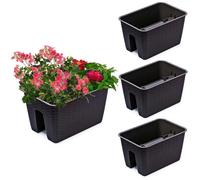 Jardinière - Botle - Set De 3 - Imitation Rotin - Umbra Brown - 27.2 Cm X 39.6 Cm Multicolore