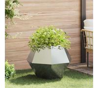 Vidaxl Jardinière Argent 50 X 50 X 40 Cm Acier Inoxydable