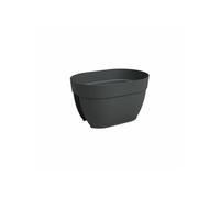 Artevasi Jardinière de balcon Capri Campana 40 cm Plastique Anthracite