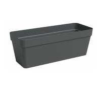 Jardinière CAPRI - Plastique - Anthracite - Rectangulaire - L49,9 x P20 x H18,1cm - ARTEVASI