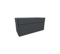 Jardiniere - CAREL - Gris anthracite - 63 L - 78 x 39 x H.39 cm - EDA - Avec roulettes - Extérieur ou intérieur