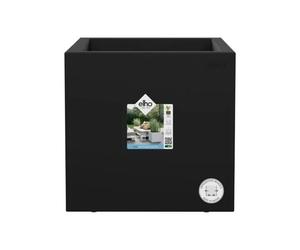 Jardinière Carré En Plastique 40 X 40 Cm Elho Vivo Next Square Noir Noir