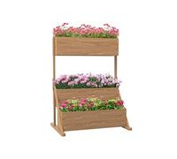 Outsunny - Jardinière sur pieds - Bois de sapin - 108x80x140cm - Bois naturel