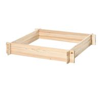 Jardinière Carré Potager Bois Dim. 100 X 100 X 16 Cm Sapin Pré-Huilé