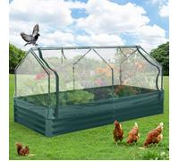 Jardinière Carré potager Surélevé De Haute Qualité Rectangle Potager Surélevé Durable Pratique Idéal Légumes 180×90×60cm Vert