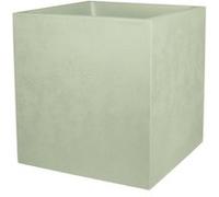 Jardinière carré vert amande L.39,5 x l.39,5 x H.43,5 x P.9,95cm Poetic Basalt