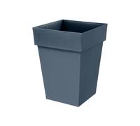 Jardinière Carrée Conique Eda Toscane 39x39x53 Cm 51 L Bleu Jean Bleu