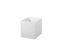 Jardinière carrée Graphit 39,5 x 39,5 x 43,5 cm - 35 L - Blanc cérusé -