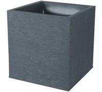 Jardinière carrée Graphit 39,5 x 39,5 x 43,5 cm - 35 L - Gris anthracite - Eda Gris anthracite G