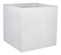 Pot Carré Graphit - Blanc Cérusé - 49.5x49.5x49.5 - 57l - Eda Plastiques - Intérieur Et Extérieur