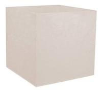 Jardinière Carrée Volcania Effet Pierre 49,5 X 49,5 X 49,5 Cm - 57 L - Beige Calcaire - Eda