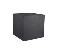 Jardinière carrée Volcania effet pierre 49,5 x 49,5 x 49,5 cm - 57 L - Gris anthracite -