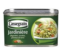 Jardinière - CASSEGRAIN - 265 g - Flageolets & légumes - Prêt à l'emploi - Saveur parfumée
