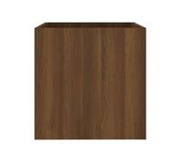 Jardinière Chêne marron 40x40x40 cm Bois d ingénierie