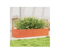 Jardinière cire marron 110x40x23 cm bois de pin massif847230