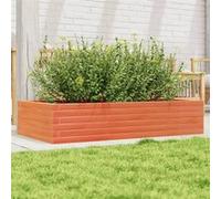 Vidaxl Jardinière Cire Marron 110x60x23 Cm Bois De Pin Massif