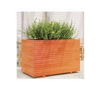 Vidaxl Jardinière Cire Marron 110x60x72 Cm Bois De Pin Massif