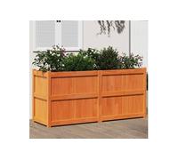 Vidaxl Jardinière Cire Marron 150x50x70 Cm Bois De Pin Massif
