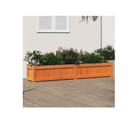 Jardinière cire marron 180x31x31 cm bois de pin massif 837498