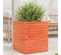 Vidaxl Jardinière Cire Marron 40x40x46 Cm Bois De Pin Massif