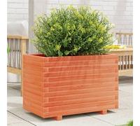 Vidaxl Jardinière Cire Marron 70x40x49,5 Cm Bois De Pin Massif