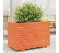 Vidaxl Jardinière Cire Marron 70x40x49,5 Cm Bois De Pin Massif