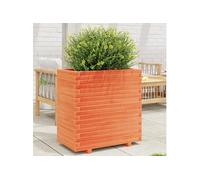 vidaXL Jardinière cire marron 70x40x72,5 cm bois de pin massif