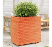 vidaXL Jardinière cire marron 70x40x72,5 cm bois de pin massif