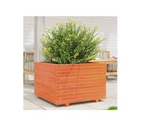 Vidaxl Jardinière Cire Marron 70x70x49,5 Cm Bois De Pin Massif