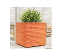 Jardinière cire marron 70x70x72 cm bois de pin massif3282621