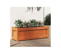 Vidaxl Jardinière Cire Marron 90x31x31 Cm Bois De Pin Massif