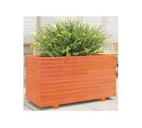 Jardinière cire marron 90x40x49,5 cm bois de pin massif