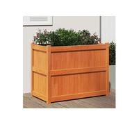 Vidaxl Jardinière Cire Marron 90x50x70 Cm Bois De Pin Massif