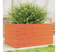 Jardinière cire marron 90x60x46 cm bois de pin massif G