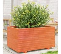 Jardinière cire marron 90x60x49,5 cm bois de pin massif G