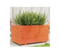 Vidaxl Jardinière Cire Marron 90x60x49,5 Cm Bois De Pin Massif