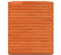 Jardinière cire marron 90x60x72,5 cm bois de pin massif