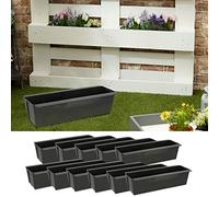 CEPEWA Jardinière compatible avec palettes européennes (plastique ou zinc)