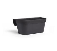 Jardiniere+Crochet - Garden Id Star - Noir-Anth 50 X 21 Cm - Fixation Facile - Réserve D'Eau - Recyclé Et 100% Recyclable