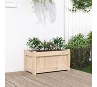 vidaXL Jardinière surélevée Bac à fleurs Bois de pin massif 60x31x31 cm
