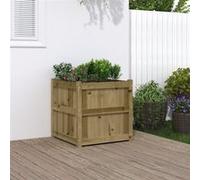Vidaxl Jardinière D'extérieur 60x60x60 Cm Bois De Pin Imprégné