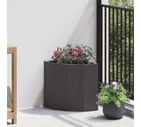 vidaXL Jardinière d'angle 45 x 45 x 50 cm en acier galvanisé – Gain de place, déco moderne