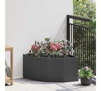 Jardinière d'Angle Cache-pot de jardin Boîte plantes extérieure d'angle vidaXL v