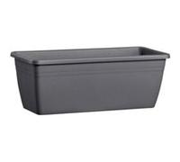 Jardinière Day R plastique gris anthracite 50 x 14,5 cm Deroma
