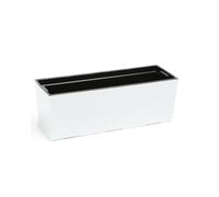Jardinière de balcon en plastique avec support en métal 56 x 15 x 19cm 6 Couleur