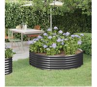 Jardinière de balcon Lit surélevé de jardin Acier enduit de poudre Anthracite@8589612@